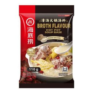 Haidilao Broth Flavour Hot Pot Seasoning 110g 海底捞清汤火锅底料110g