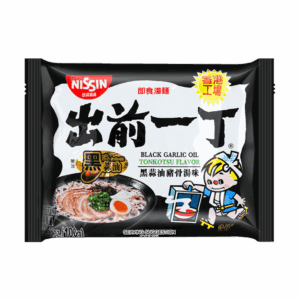 出前一丁 黑蒜油猪骨汤味100g Nissin Demae Ramen Black Garlic Oil 100g