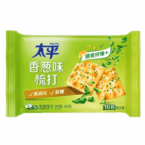 PF Saltine Cracker- Scallion 100g 太平梳打饼干-香葱100g
