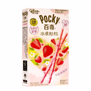 POCKY FRUIT GRAIN BISCUITS (MILK STRAWBERRY FLAVOUR) 45g 格力高百奇水果粒粒牛奶草莓味 45g