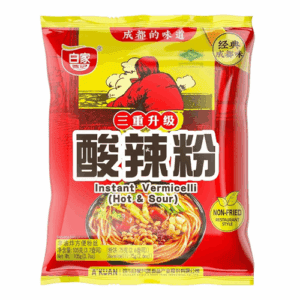 BJ Potato Vermicelli Bag Sour Hot 105g x3 [三件裝] 白家红薯粉丝酸辣粉105克 x3