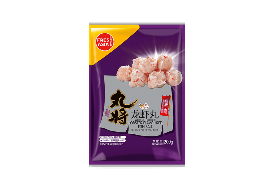 (Expire: 2026-09-25) WJ Lobster Flavoured Ball 200g 香源丸将龙虾丸200克