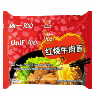 Unif Braised Beef Noodles 108g 统一红烧牛肉面(袋)108g