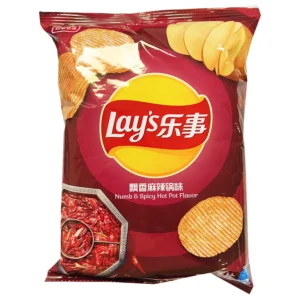 Lay's Potato Crisps Numb Spicy Hot Pot Flavour 70g 乐事薯片飘香麻辣锅味70克