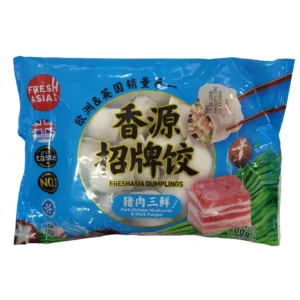 Freshasia Pork Shiitake Mushroom Black Fungus Dumplings 400g 香源猪肉三鲜水饺400g