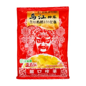 WU JIANG PRESERVED MUSTARD BITES 150g 乌江脆口榨菜150g