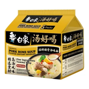 BX Noodle Pork Bone Soup 5 Packs 白象汤好喝-猪骨汤味面五连包565g
