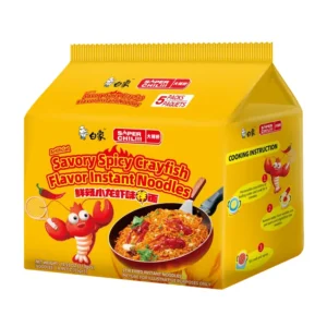 BX Stir Fried Noodle Crawfish 5 Packs 565g 白象大辣娇小龙虾拌面(5连包)565g