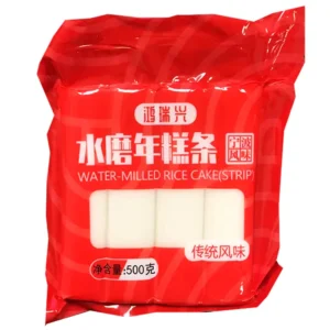 HRX WATER MILLED RICE CAKE STRIP 500G 鸿瑞兴水磨年糕条500g
