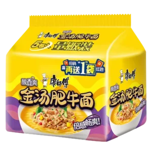 KSF Instant Noodles- Artificial Beef Soup 105gx5 康师傅金汤肥牛面五连包105gx5