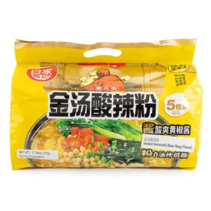 BJ Instant Vermicelli Sour Soup (5pcs) 510g 白家金汤酸辣粉五连包510g