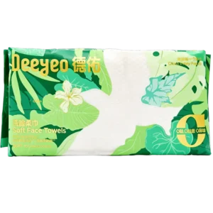 Deeyeo Facial Cleansing Tissue 德佑珍珠纹洗脸巾(飞鸟款)60片
