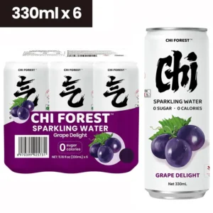 GKF Sparkling Water - Grape (6Can)330mlx6 元气森林气泡水-夏黑葡萄(6罐装)330mlx6