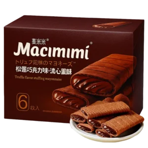 Macimimi Cracker (Truffle Chocolate Flavour)100g 麦米米流心蛋酥(松露巧克力味)100g
