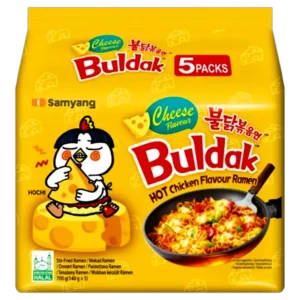 SY Instant Noodle Buldak Hot  Flavour Ramen 140gx5 三养火鸡面(芝士味)五连包140gx5