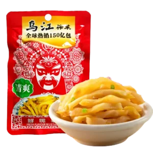 WJ PRESERVED VEGETABLE 80G 乌江鲜脆榨菜丝80g