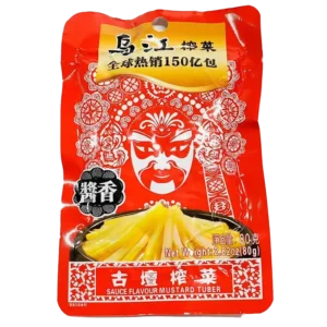 WJ SOYA SAUCE FLAV MUSTARD 80g 乌江酱香榨菜80g