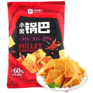 BS Xiaomi Millet Crisp - Hot & Spicy 90g 良品铺子小米锅巴麻辣味90g