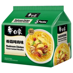 BX Instant Noodle- Mushroom Chicken 5 packs 520g 白象味鲜美香菇炖鸡面(五连包)520g