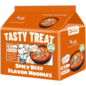 BX Instant Noodle-Spicy Beef 5 packs 510g 白象味鲜美香辣牛肉面(五连包)510g