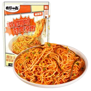 HJ Cokd Noodles Sweet Spicy 212g 徽记有你一面噼里啪啦劲爽凉面糖醋味212g