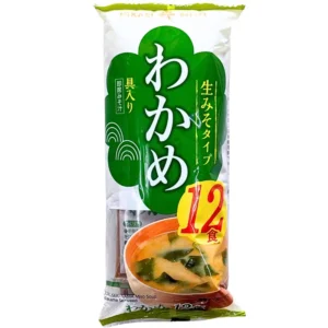即食裙带菜味噌汤 (12包)216g Hikari Miso(JP)-Sojunama Wakame(Seaweed)MISO Soup(12 serv.), HIKARI MISO(JP)216g