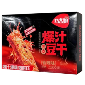 巧大娘虎皮爆汁豆干香辣味(20x20g)400g QDN Brand Bean Curd Spicy Flavour (20x20g)400g
