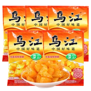 Wu Jiang Preserved Crisp Radish 150gx5 [五包装]乌江脆口萝卜150克x5