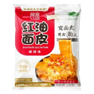 AK Broad Noodle (Bag) - Spicy 阿宽红油面皮-麻辣(袋)110g