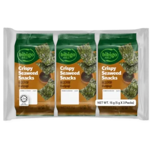 CJ-SEASONED SEAWEED SNACKS (BBQ)5GX3 CJ紫菜三连包(烧烤味)5gx3