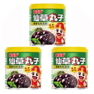 XI DUO DUO Grass Jelly Dessert 200gx3 喜多多仙草丸子三连罐200gx3
