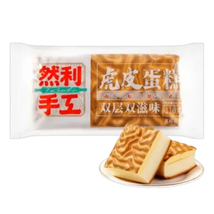 RANLI TIGER STRIPE CAKE YOGURT FLAV 110G 然利手工虎皮蛋糕110g
