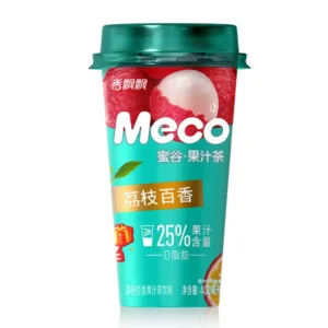 XPP Tea Drink – Lychee & Passion Fruit Flavour 400ml 香飘飘MECO荔枝百香果汁茶(即饮)400ml