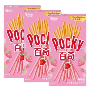 Glico Pocky Biscuits (Strawberry Flavour)55gx3 [三包装]格力高百奇草莓味55gx3