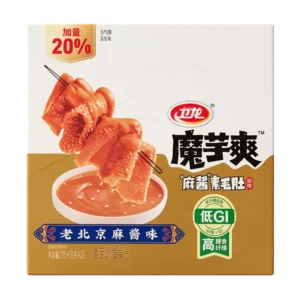 WL KONJAC STRIPS PEANUT SESAME FLAV 360G 卫龙魔芋爽麻酱味(盒装)360g