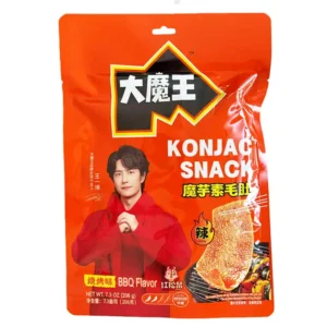 YJPZ MOWONKonjac (BBQ)206g 盐津铺子大魔王魔芋素毛肚(烧烤味) 206g (23小包)