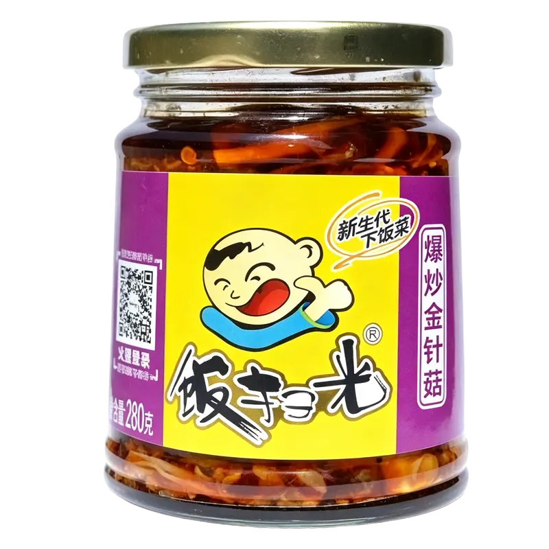 Fan Sao Guang Fried Enokitake Mushroom 280g 饭扫光爆炒金针菇280g