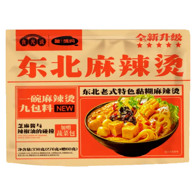 Instant Spicy Hot Pot with Noodles and Vegetables336g 食光说东北麻辣烫336g