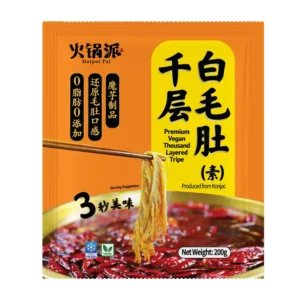 D-FRESHASIA Premium Vegan Thousand Layered Tripe 200g 香源千层白毛肚(素) 200g