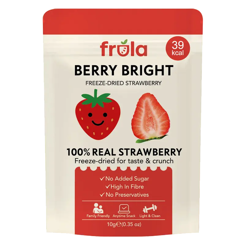 Frula_FreezeDriedFruits_SugaredStrawberry 15g Frula冻干加糖草莓脆15g