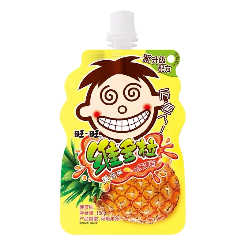 WW Jelly Drink – Pineapple Flavour 150g 旺旺维多粒果冻爽菠萝味150g