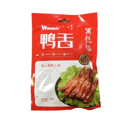 (Expire: 2026-10-12) WD Marinated Spicy Duck Tongue 50g 万家香辣鸭舌50g