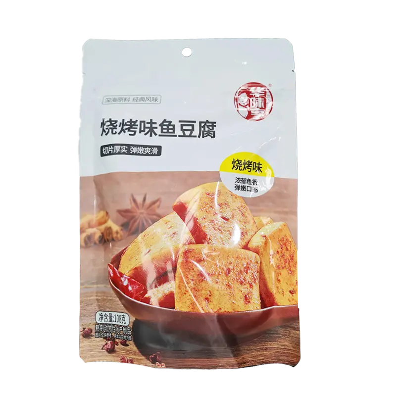 (Expire: 2026-10-23) HWH BBQ FISH TOFU 108g 华味亨烧烤鱼豆腐108g