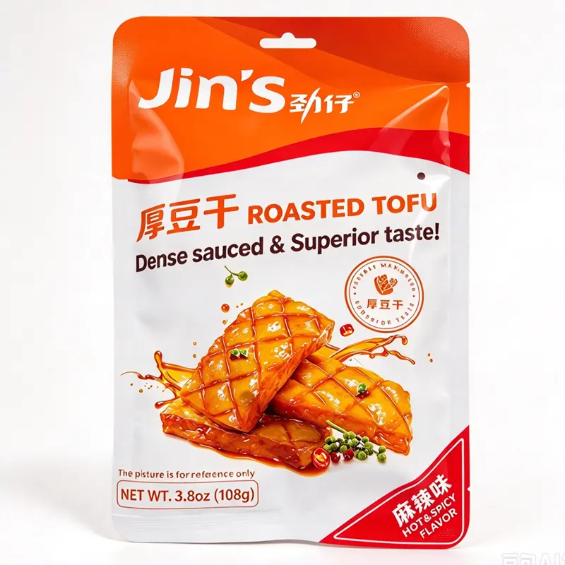 (Expire: 2026-11-04) JZ Roasted Tofu-Hot & Spicy 劲仔厚豆干-麻辣108g