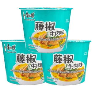 MK Beef Green Pepper Bowl 108g x3 [三桶装] 康师傅藤椒牛肉面(桶装)108g x3