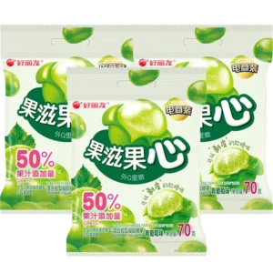 Orion Soft Candy (Green Grape Flavour)70g x3 [三包装] 好丽友果滋果心软糖青葡萄味70gx3