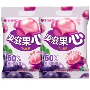 Orion Soft Candy (Purple Grape Flavour) 70gx3  [三包装] 好丽友果滋果心软糖紫葡萄味70g x3