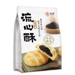 YH Brand Short Bread Black Sesame 160g 扬航流心酥黑芝麻160g